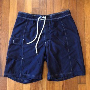 BANANA REPUBLIC NAVY BOARD SHORTS SIZE 32